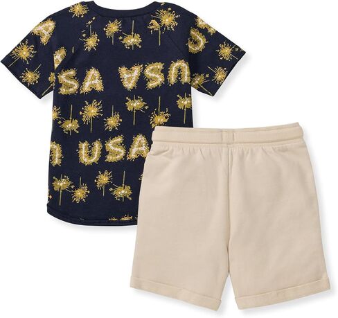 Burt's Bees Baby baby-boys Shirt and Pant Set, Top & Bottom Outfit Bundle, 100% Organic Cotton in Saudi Arabia