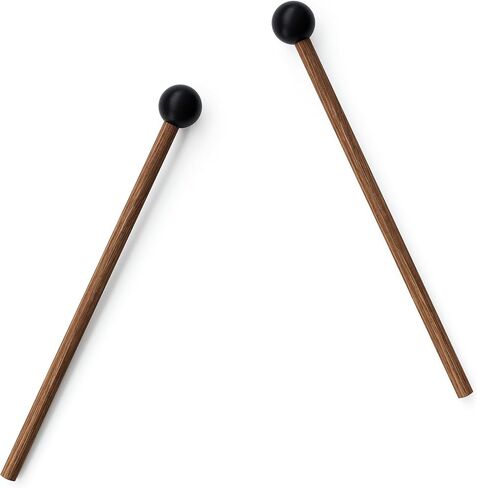 Tongue Drum Mallets, Bell Mallets Glockenspiel Sticks, Rubber Xylophone Mallet Percussion with Wood Handle, 8.3", Black in Saudi Arabia