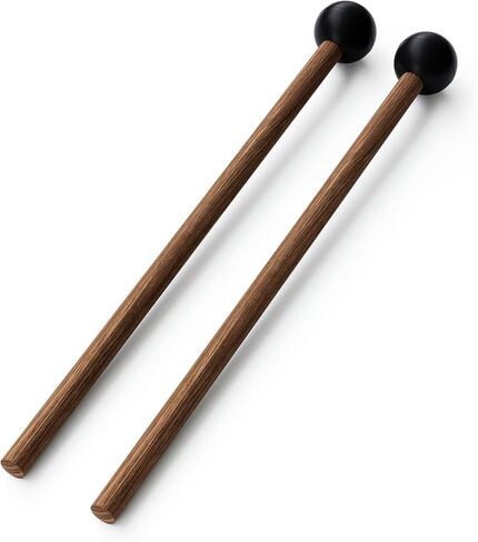 Tongue Drum Mallets, Bell Mallets Glockenspiel Sticks, Rubber Xylophone Mallet Percussion with Wood Handle, 8.3", Black in Saudi Arabia
