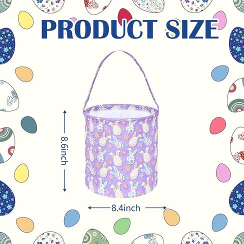 Easter Basket,Easter Bunny Basket,Easter Eggs Gift Basket,Cute Toy Storage Basket for Kids,Storage Box Organizer Basket for Kids (Purple) in Saudi Arabia