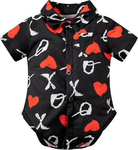 yruiz baby boy button down down down bodysuituit gettlemen outfit festival short serpers rompers in Kuwait