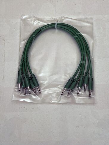 Luigi's Modular Supply Spaghetti Eurorack Patch Cables - Package of 5 Green Cables, 36" (90 cm) in Saudi Arabia