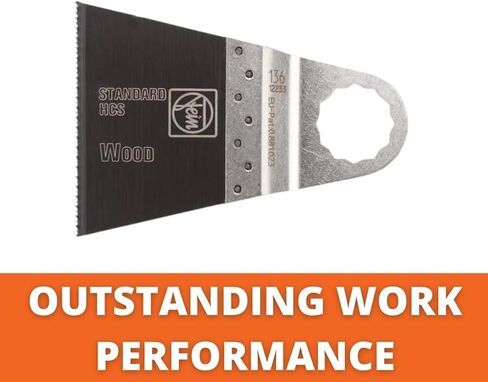 Fein E-Cut Standard Saw Blade - Precision Cutting for Wood, Drywall & Plastics with Fine Teeth for Clean Flush Cuts, Type 136, 2-1/2" Width, 2" Length - 63502136012 in Saudi Arabia