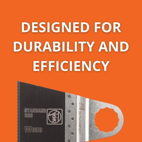 Fein E-Cut Standard Saw Blade - Precision Cutting for Wood, Drywall & Plastics with Fine Teeth for Clean Flush Cuts, Type 136, 2-1/2" Width, 2" Length - 63502136012 in Saudi Arabia