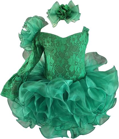 Jenniferwu G192 Infant Toddler Baby Newborn Little Girl's Pageant Party Birthday Dress in Saudi Arabia