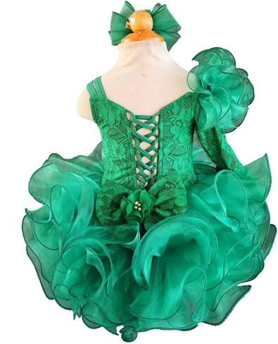 Jenniferwu G192 Infant Toddler Baby Newborn Little Girl's Pageant Party Birthday Dress in Saudi Arabia