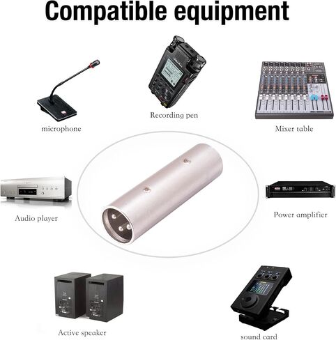 HUALUE 3Pin XLR Male to 5Pin XLR Female Audio DMX Adapter, DMX Stage Light Convertor, 5Pin Female XLR to 3Pin Male XLR Audio Connector for Microphone DMX-2Pack in Saudi Arabia