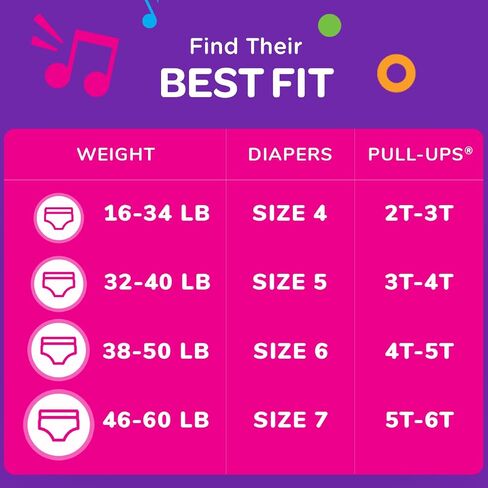 Pull-Ups Girls' Training Pants Day & Night Bundle: 192 Count, Size 2T-3T, 164 Pieces (4 Packs of 31 Day & 68 Night) in Saudi Arabia