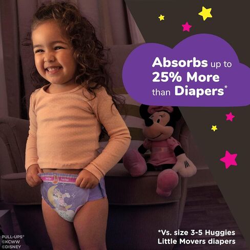 Pull-Ups Girls' Training Pants Day & Night Bundle: 192 Count, Size 2T-3T, 164 Pieces (4 Packs of 31 Day & 68 Night) in Saudi Arabia