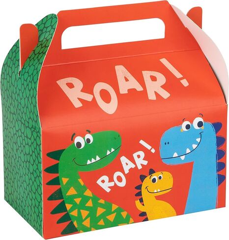 Hammont Paper Treat Boxes - (10 Pack) - Party Favors Treat Container Cookie Boxes Cute Designs Perfect for Parties and Celebrations 6.25" x 3.75" x 3.5" (Ladybug) in Saudi Arabia