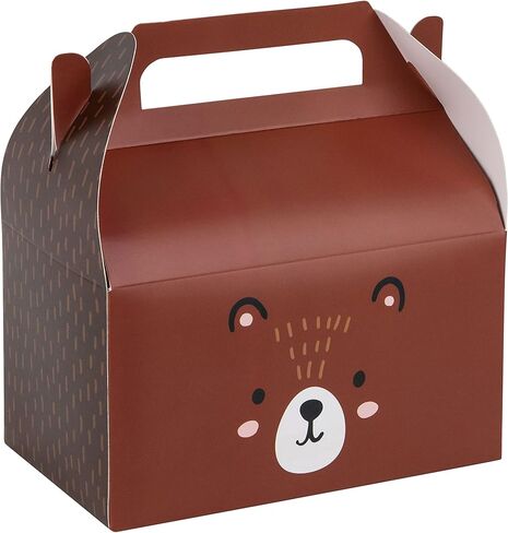 Hammont Paper Treat Boxes - (10 Pack) - Party Favors Treat Container Cookie Boxes Cute Designs Perfect for Parties and Celebrations 6.25" x 3.75" x 3.5" (Ladybug) in Saudi Arabia