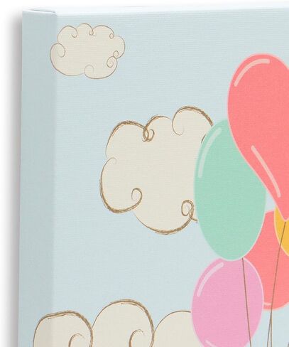 Open Road Brands Peanuts Snoopy Balloon Adventure Gallery ملفوفة ديكور جدران القماش - Adorning Snoopy Wall Art for Kids 'Bed Bedroom in Kuwait