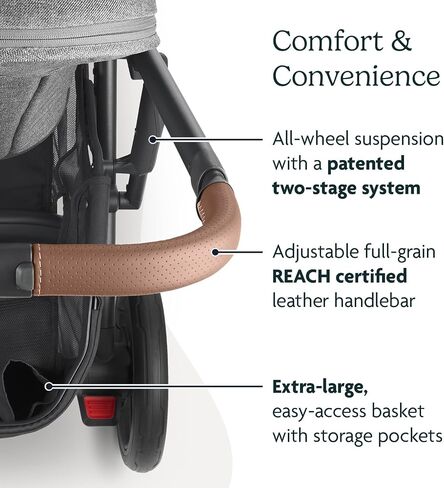 نظام السفر Uppababy ، يشمل Cruz V2 Stroller + Combo Lightweight Seat Sent - مقعد صغير ، درع المطر ، حقيبة تخزين ، مقعد السيارة ، قاعدة ضمنية ضمنية متضمنة - Greyson (Charcoal Mélange) in Saudi Arabia