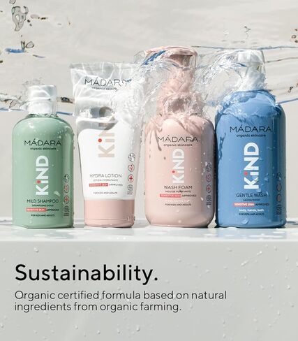 MÁDARA Organic Skincare | KIND Hydra Body Lotion – Organic Certified Replenishing Baby Lotion, Hydrates And Nourishes Sensitive Skin, Suitable For The Whole Family, Dermatologically Tested, 5.9oz in Kuwait