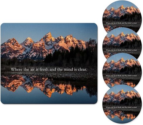 Dog Mom Gift for Mothers Day Desk Set with Mousepad and Coaster Mouse Pad Office Decor in Saudi Arabia