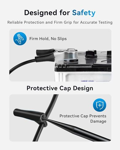 ضوء اختبار السيارات مع شاشة رقمية LED 3-48 فولت، جهاز اختبار دائرة السيارات مع الفولتميتر وضوء مؤشر قطبية مزدوج اللون، قلم اختبار الجهد مع مسبار غير قابل للصدأ in Kuwait