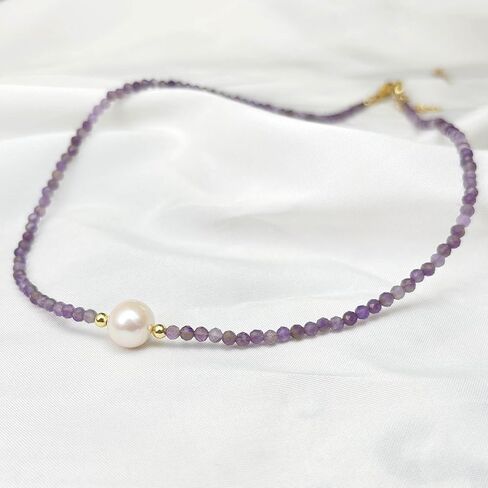 Black Spinel Necklace, Black Necklace for Women, Freshwater Pearl Necklace for Handmade Jewelry, Black Crystal Necklace for Goth Accessories in Kuwait