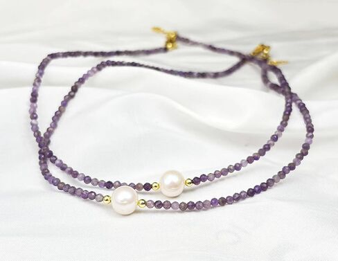 Black Spinel Necklace, Black Necklace for Women, Freshwater Pearl Necklace for Handmade Jewelry, Black Crystal Necklace for Goth Accessories in Kuwait