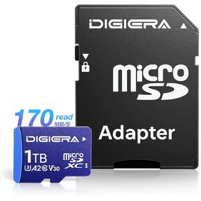128GB CT100 microSDXC UHS-I Memory Card with Adapter - up to 100MB/s, C10, U3, V30, 4K UHD, A2, Micro SD Card for Smartphones, Tablets, Cameras, Gaming Consoles, and Drones (1 Pack)