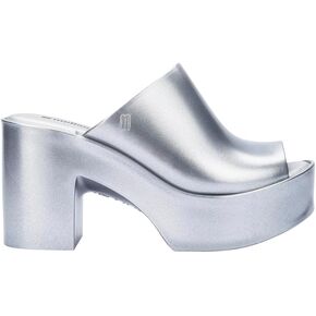 Melissa Mule Hype Heel - Fashion Sandal for Women - Iridescent Comfortable Mule Style - 9.5cm Heel Height - High-Shine Upper with Bubblegum Scent - Chic and Sophisticated
