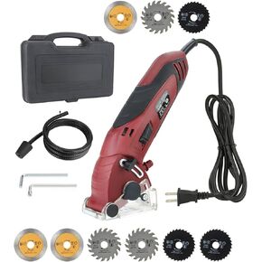 Corded Mini Circular Saw + 9pcs Saw Blade