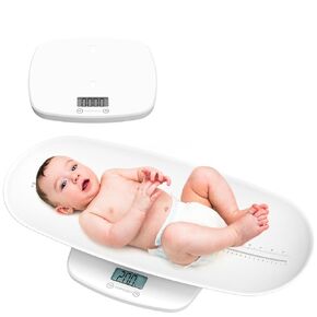 Momcozy Multi-Functional Baby Scale – Measure Weight & Height for Baby, Toddler, Kids, Pets & Adults, 5 Units