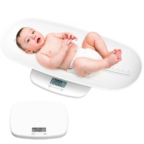 Momcozy Digital Baby Scale – Weigh & Measure Height for Baby, Kids, Pets & Adults, Easy-to-Read LED Screen