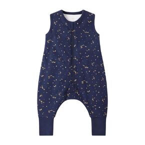 Owlivia 1.0 Tog 100% Organic Cotton Baby Sleeping Bag with Feet Toddler sleep sack with Legs Sleeveless Wearable Blanket(1.0tog Mauve Feather,2 Years-80)