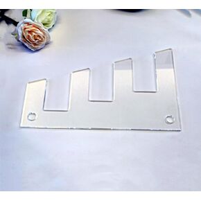Cutting Board Stand Acrylic Router Template,Acrylic Charcuterie Template,Acrylic Router Templates for Woodworking & Crafting Projects (12''x6.5")