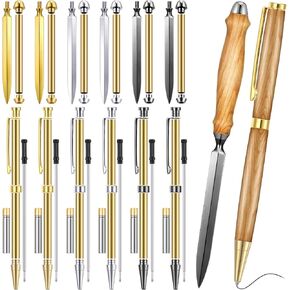 6 مجموعة أدوات الافتتاحية لرسالة وأطقم القلم لمشروع Woodturning 7mm DIY Envelope Slitter Paper Paper Opener Tool Tool Tool Tool Transed Mens Crafts Holiday Gifts Making Supplies