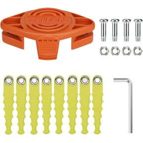 THTEN WA0010 WA0004 Trimmer Blades Head Compatible with Worx WG180,WG175,WG180,WG170,WG166,WG165,WG163,WG157,WG156,WG155,WG154,WG153,WG152,WG151.5,WG151,WG150 Weed Eater String 18 Pack