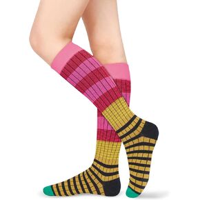Benefeet Sox Womens Girls Knee High Socks Funny Novelty Athletic Long Tube Socks Unisex Soft Cozy Cotton High Calf Socks