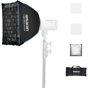 amaran Light Box 30120 Softbox,Foldable One-snap Quick-Setup Narrow Rectangular Bowens Mount softbox for amaran 60/100/200 /150c 300c(Light Box 30x120)