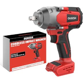Cordless Impact Wrench 1/2 Inch for Milwaukee 18V Battery, 900FT-LBS(1200N.M) High Torque 1/2 Brushless Impact Driver, Electric Impact Gun with 3-Mode Speed, LED Work Light,2800RPM (No Battery)