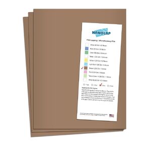 PSA Lapping Film, 3 Pc 5 Micron (4,000 Grit) Adhesive Polishing Paper, 8-1/2" x 11" Microfinishing Fine Sanding Paper, Sanding Film for Scary Sharp Sharpening System, Aluminum Oxide AO