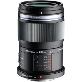 OM SYSTEM Olympus M.Zuiko Digital ED 60mm F2.8 Macro for Micro Four Thirds System Camera, Weather Sealed Design, Focus Limit Switch Bright