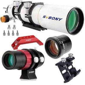 SVBONY SV503 Telescope Tube Bundle with SV193 Focal Reducer, SV211 Dovetail Base, SV165 Mini Guide Scope, Universal Dovetail Base for Exceptional Viewing and Astrophotography
