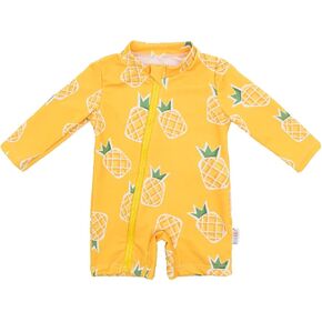 ALVABABY Long Sleeve Baby/Toddler Boy Girl Rash Guard Sets, UPF 50+ Sun Protection One Piece Zipper Bathing Suit Swimsuit in Kuwait