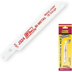IVY Classic 28508 J324C 3-Inch 24 TPI Metal Cutting U-Shank Jig Saw Blade, Bi-Metal, USA, 1/Card