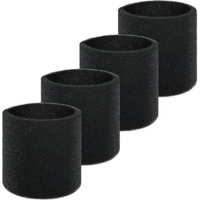 4 Pack 90585 Foam Sleeve Filter لمعظم متجر Vac & Vacmaster & Genie Shop الرطب الجاف الفراغ ， VF2001 مرشح استبدال الرغوة لنظافة الفراغ الجاف الرطب ، قطع الغيار بقطع فراغ