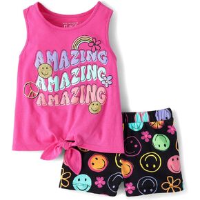 The Children's Place baby-girls And Toddler Sleeveless Tank Top and Shorts 2- Piece Outfit Set