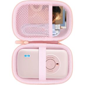 Storage Case Compatible with HPRT CP2100 Portable Photo Printer 2.1x3.4 Mini Instant Color Printer (Blush Pink Case)