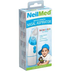 NeilMed Aspirator - Battery Operated Nasal Aspirator for Babies & Kids
