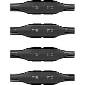 Galvanox Torx T15 - T10 Double Sided Screwdriver Replacement Bits for Leatherman Multi-tools (4 Pack)