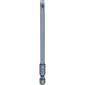 HARFINGTON SL5 Magnetic Slotted Screwdriver Bits 5mm S2 Steel Flat Head Screwdriver Bit 1/4" Hex Shank Screw Driver Drill Bits 100mm (4") Long for Screws