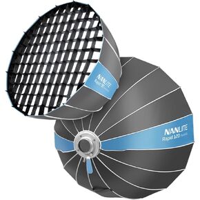 Nanlite SB-RP120 47.24 Inches / 120CM Deep Mouth Quick Release Softbox - Nanlite Patented Rapid Fast Locking Chuck, High Efficiency Soft Light, Adapted to Bowens Bayonet Fixtures