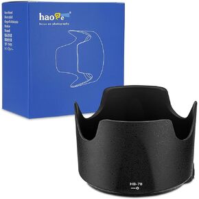 Haoge HB78 Bayonet Lens Hood for Nikon Nikkor AFS 70-200 f2.8 E FL ED VR Lens Replaces Nikon HB-78