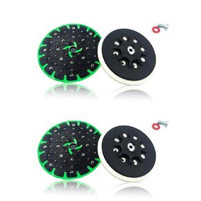 Upgraded 202460 6-Inch Hard Back-up Sanding Pad Compatible with Festool ETS EC 150/3 EQ, ETS EC 150/5 EQ, ETS 150/3 EQ, ETS 150/5 EQ Sander, 17/48-Hole Disc (2Pack)