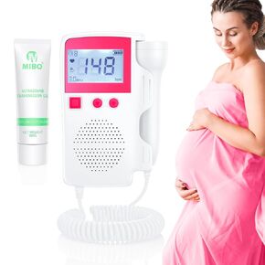 Doppler Fetal Heart Rate Monitor Belt Baby Heartbeat Monitor Bandage for New Moms for Home Use HANVTI NRBW-M05