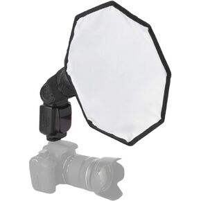 Flash Diffuser Light Softbox, 30cm/11.8 inch Universal Collapsible Camera Octagon Studio Softbox Reflector with Storage Bag for for Nikon,for,for Pentax,for